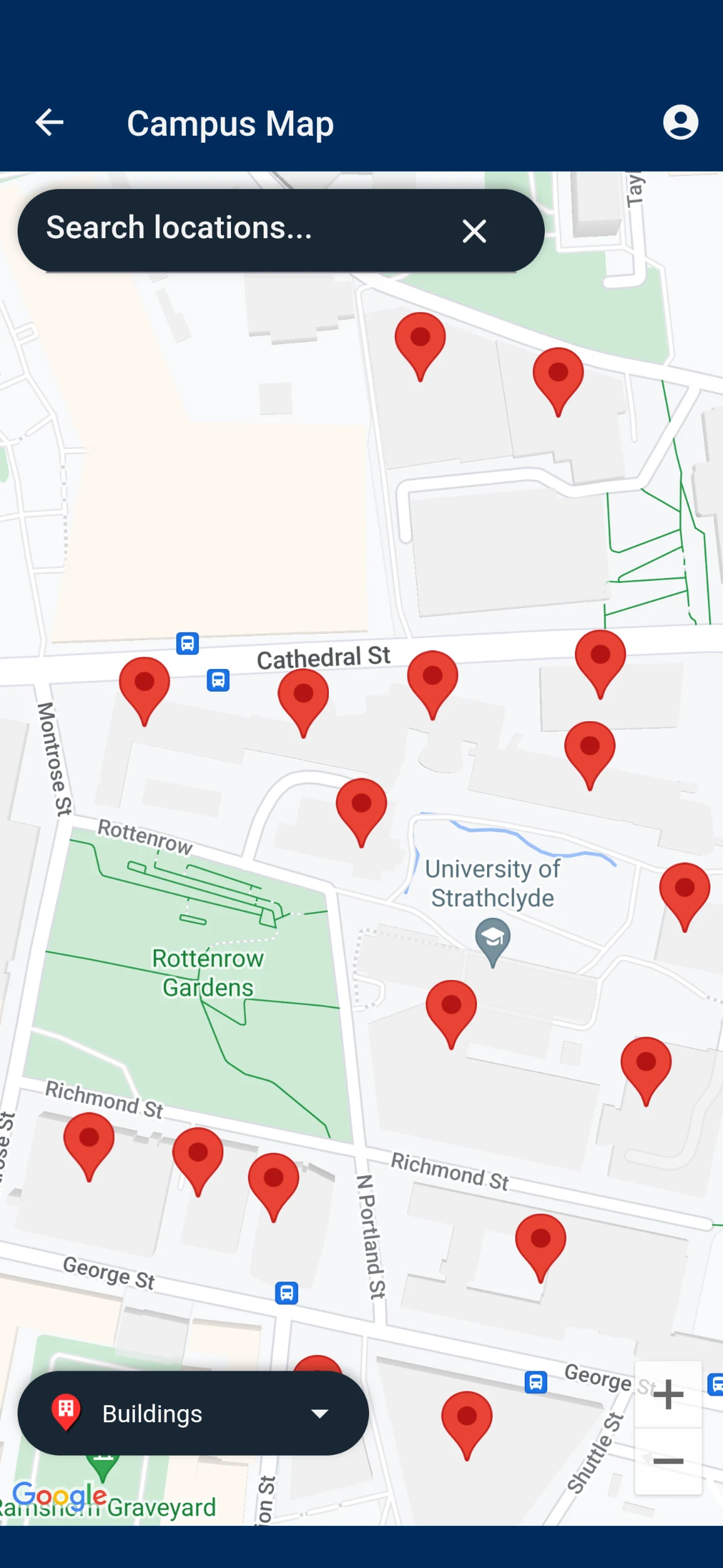 University of Strathclyde screenshot